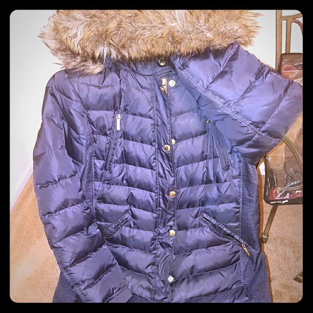 Michael kors down feather coat sz L